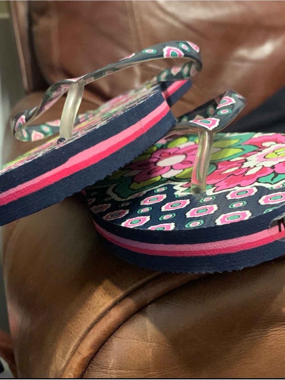 Vera Bradley | NWOT Floral Flip Flops - Women’s Medium - Picture 5 of 6